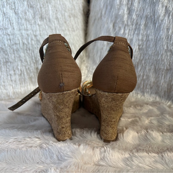 Fioni Braided Multi-Color Wedges - Picture 4 of 14